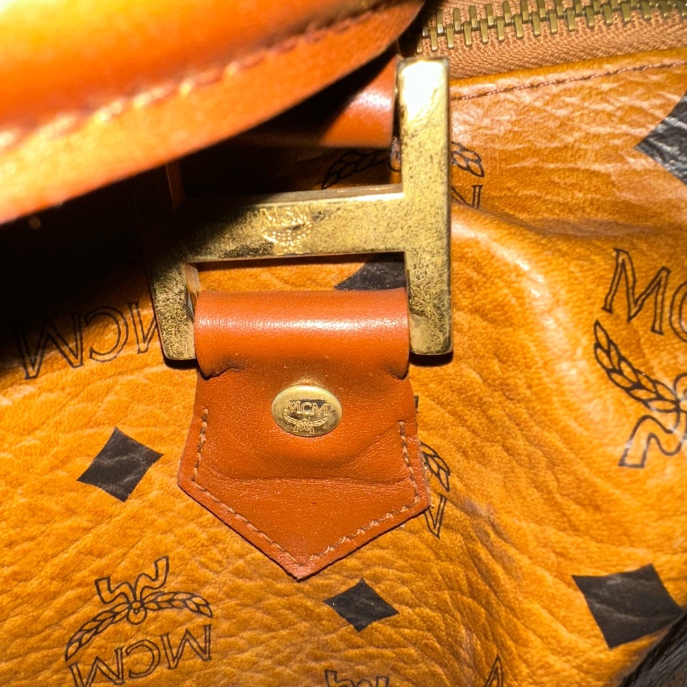 “Vintage MCM Boston Satchel” “Visetos Speedy Bag” “Cognac Monogram Handbag” - Picture 8 of 10